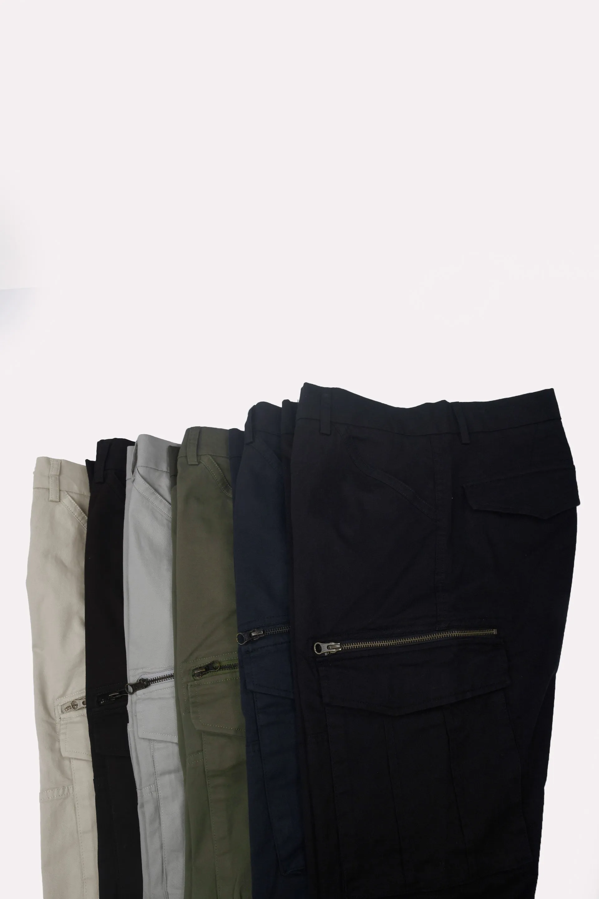 UTILITY ZIP CARGO PANTS IN PISTACHIO