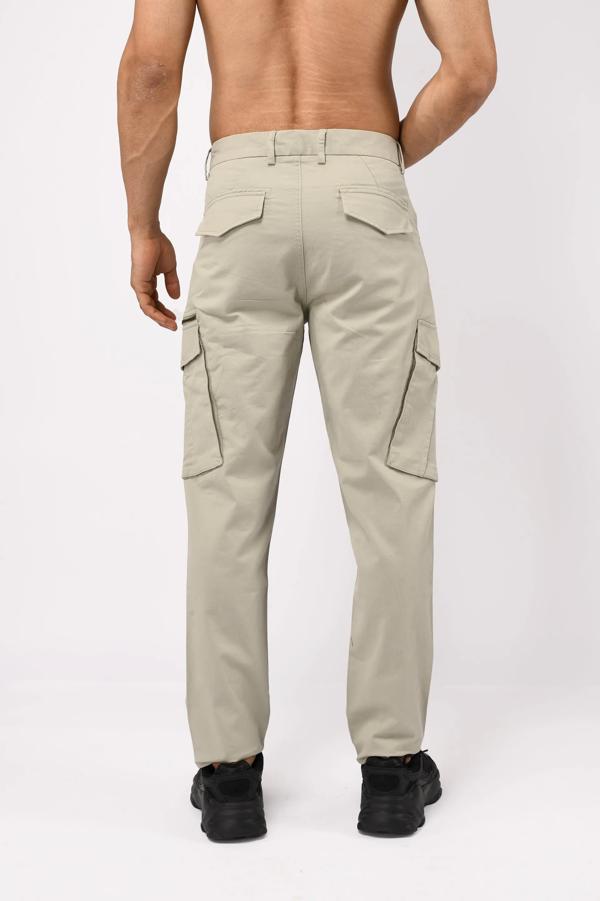 UTILITY ZIP CARGO PANTS IN PISTACHIO