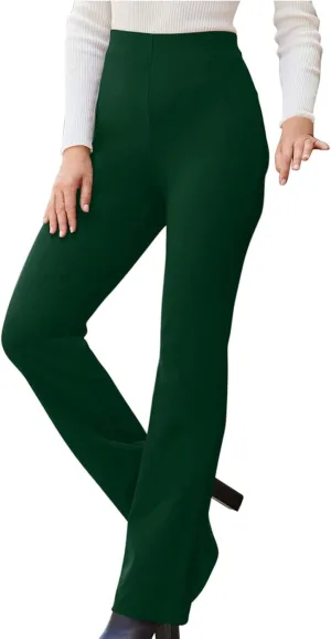 Women High Waist Pull-On Dress Pants Tummy Control Yoga Legging Trousers Business Casual Office Suit Pants for Work