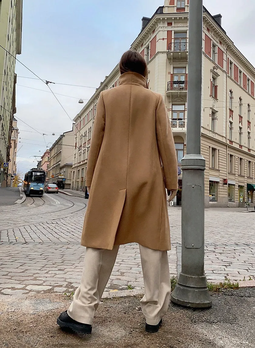 Women Wool Long Coat