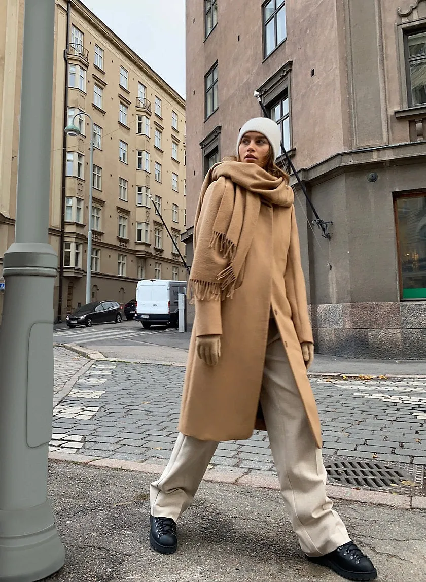 Women Wool Long Coat
