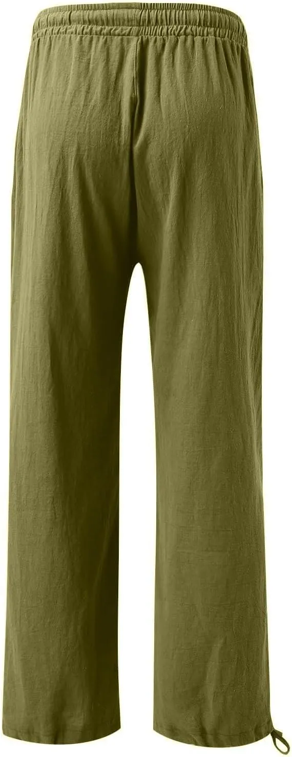 Women's Fall 2024 Pants High Waist Straight Leg Pants Business Casual Button Work Pants Trousers with Pockets