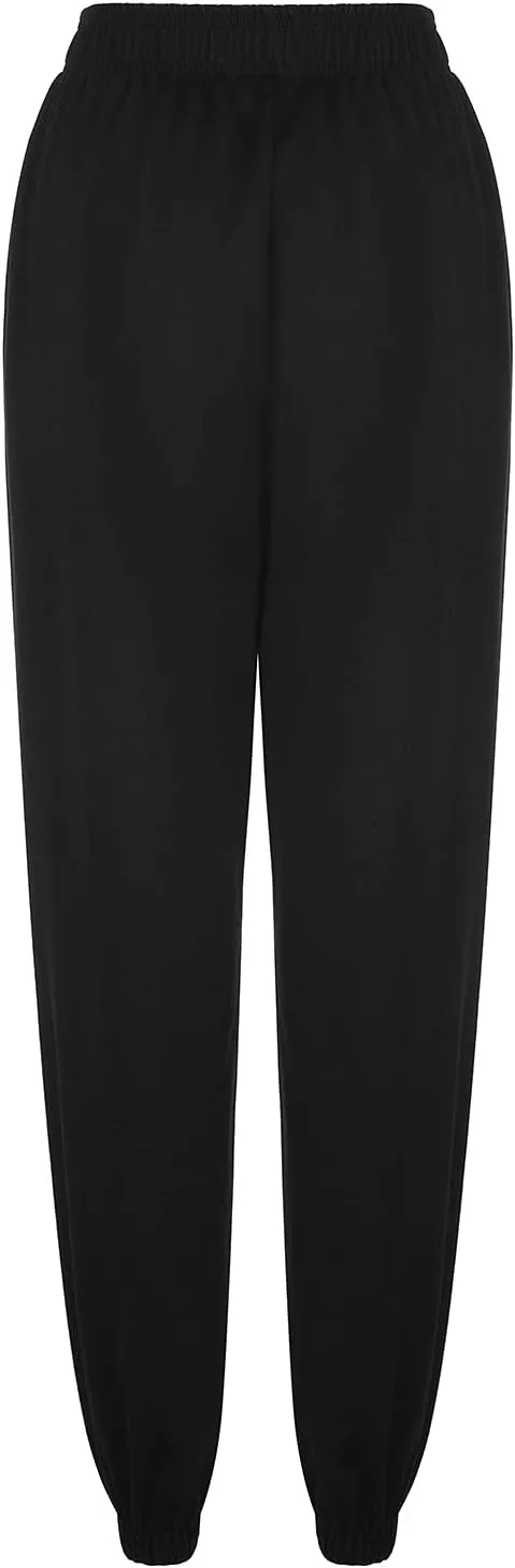 Womens Linen Summer Striped Pants Elastic Waisted Baggy Stretchy Plus Size Pants Office
