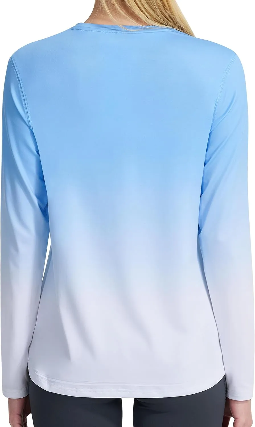Women's UPF 50  UV Sun Protection Shirt Outdoor Performance Long Sleeve Rash Guard Shirts for Hiking,Swim,Fishing